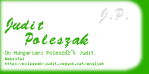 judit poleszak business card